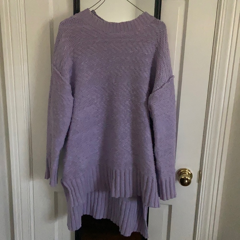 purple sweater